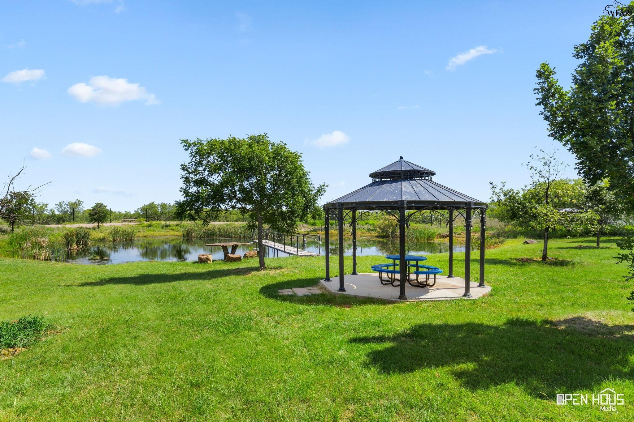 Gazebo on the lawn